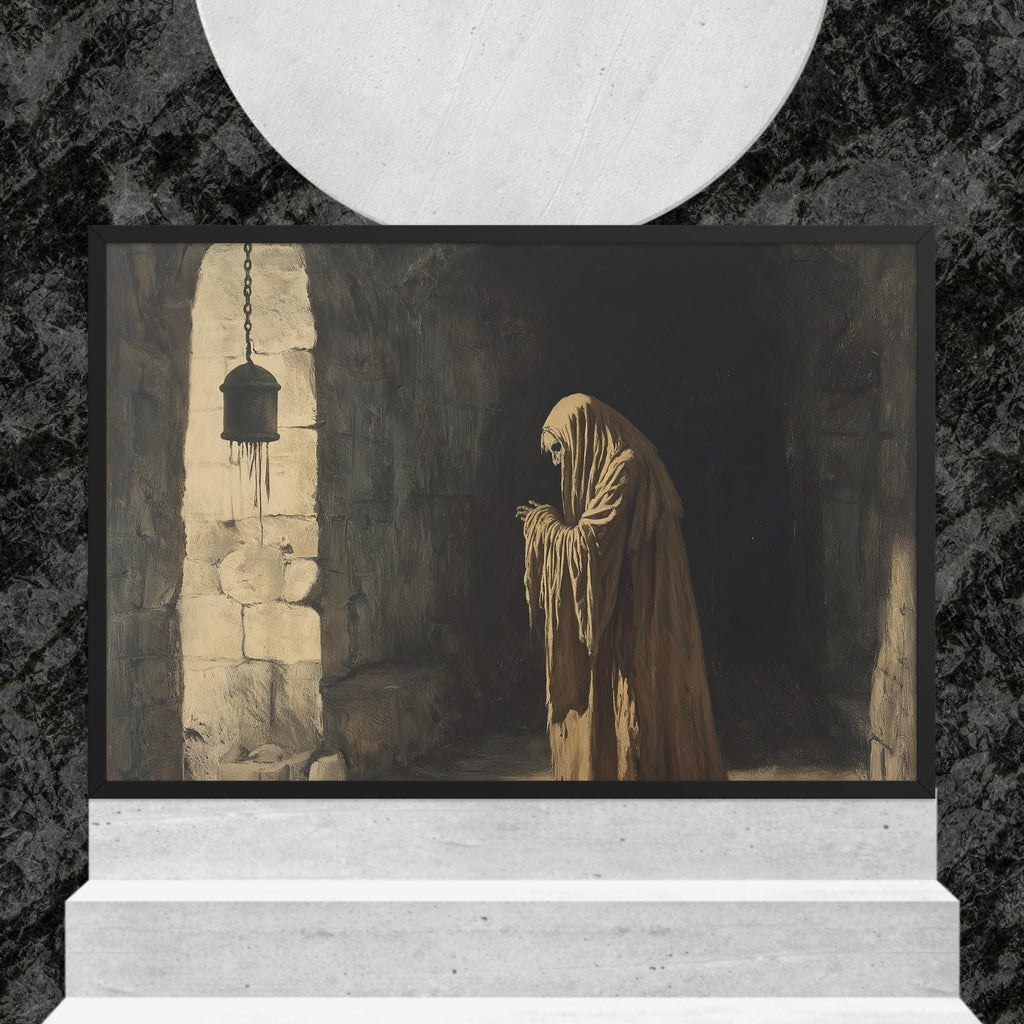 Dungeon Grim Reaper Framed Poster: Gothic Home Decor