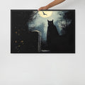 Lingering Guests- Framed Poster: Gothic Halloween Wall Art