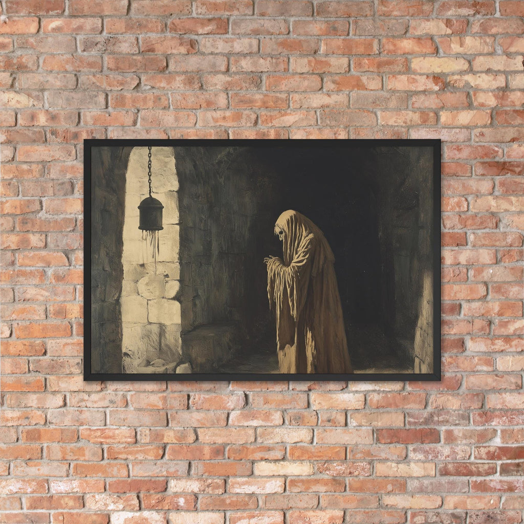 Dungeon Grim Reaper Framed Poster: Gothic Home Decor