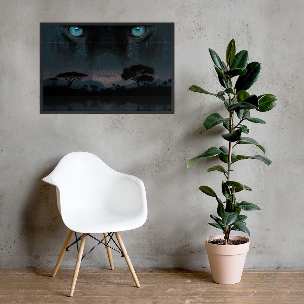 No Wahala Framed Wall Art: African Landscape